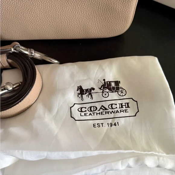 Coach Cassie Taupe Pebbled Leather - Picture 3 of 12